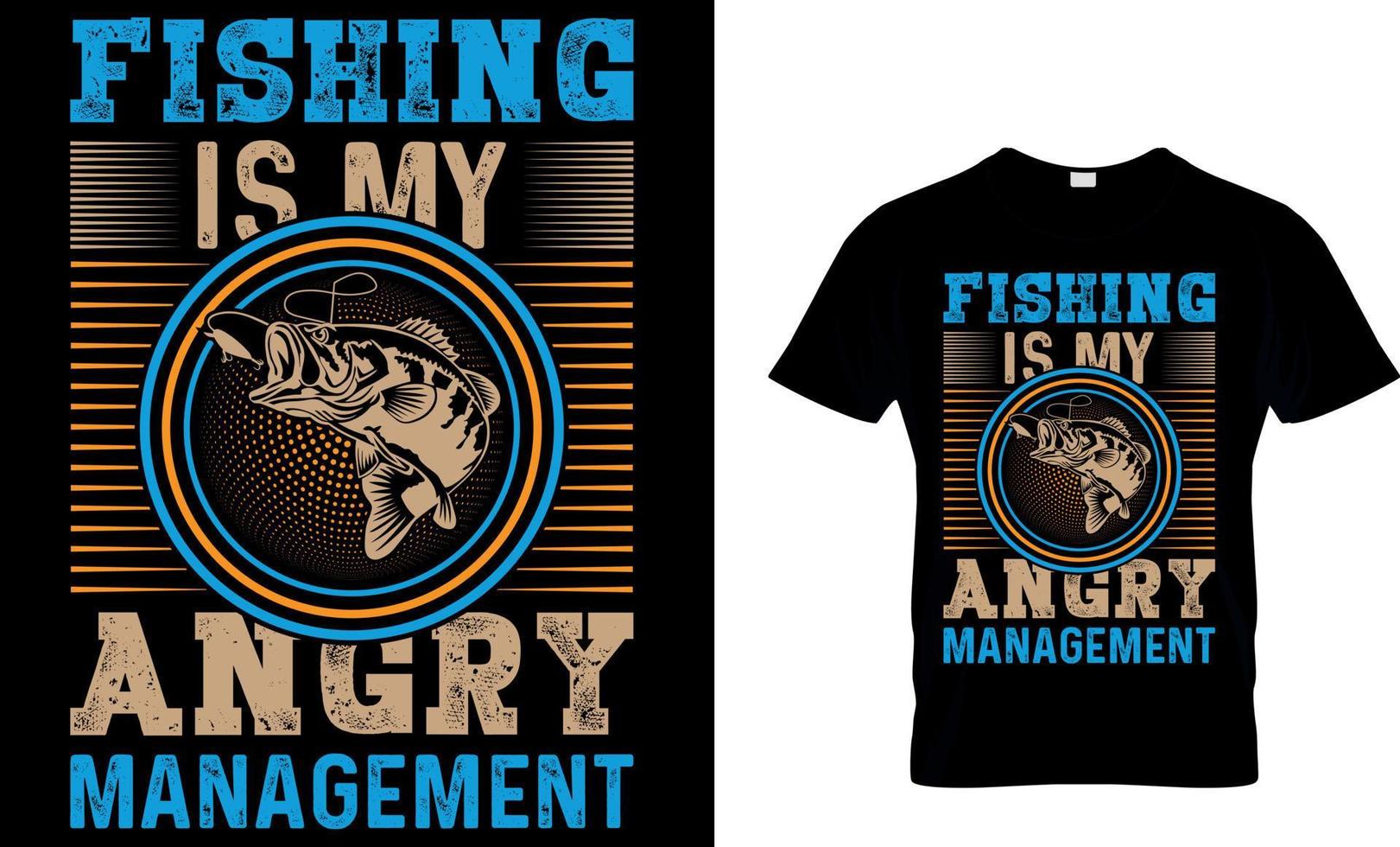 pescaria tipografia camiseta Projeto com editável vetor gráfico. pescaria é meu raiva gerenciamento.