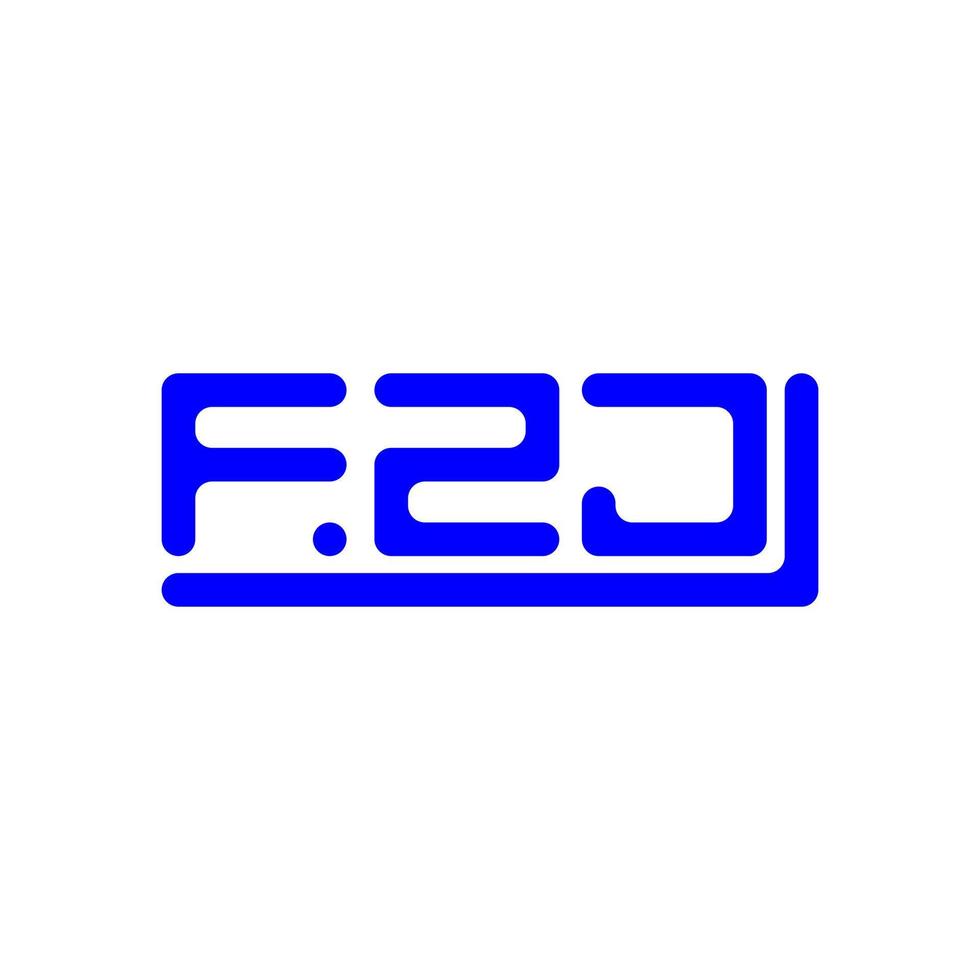 fzj carta logotipo criativo Projeto com vetor gráfico, fzj simples e moderno logotipo.