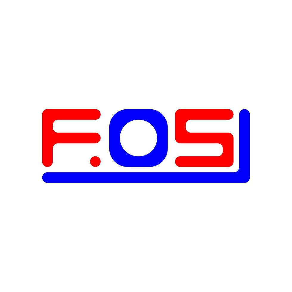 fos carta logotipo criativo Projeto com vetor gráfico, fos simples e moderno logotipo.