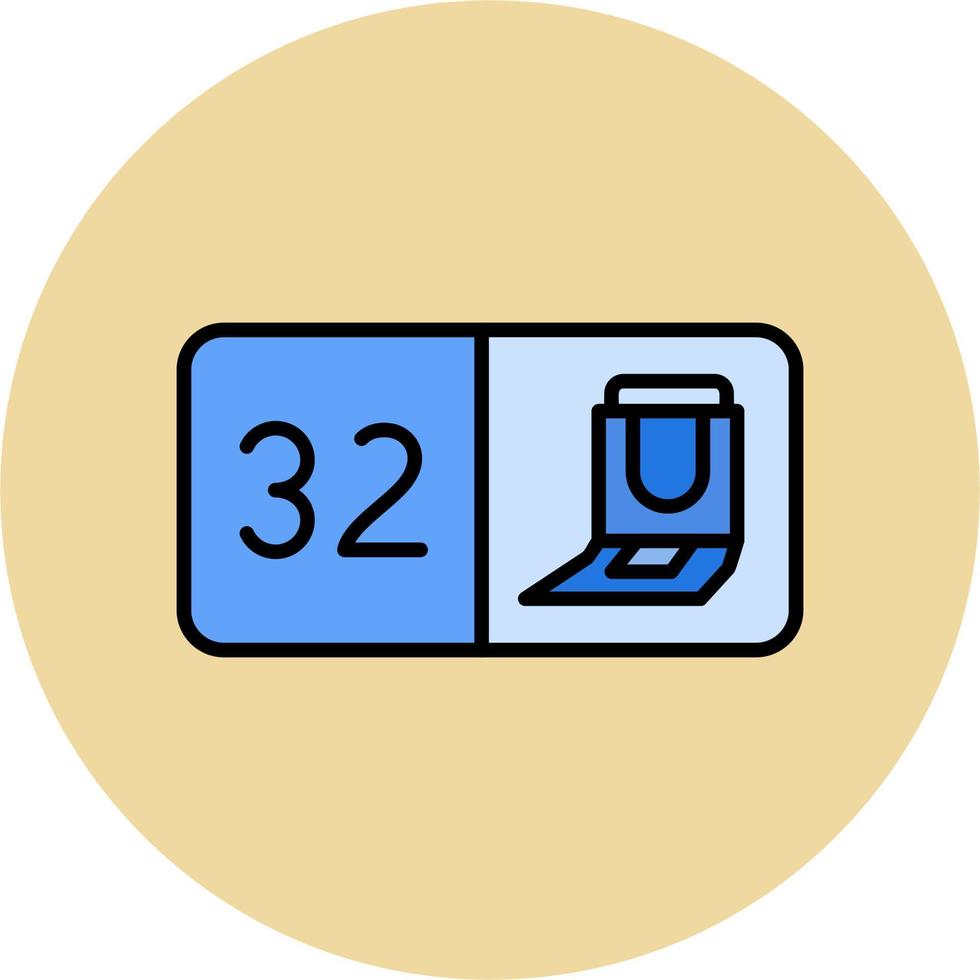 assento número vetor ícone