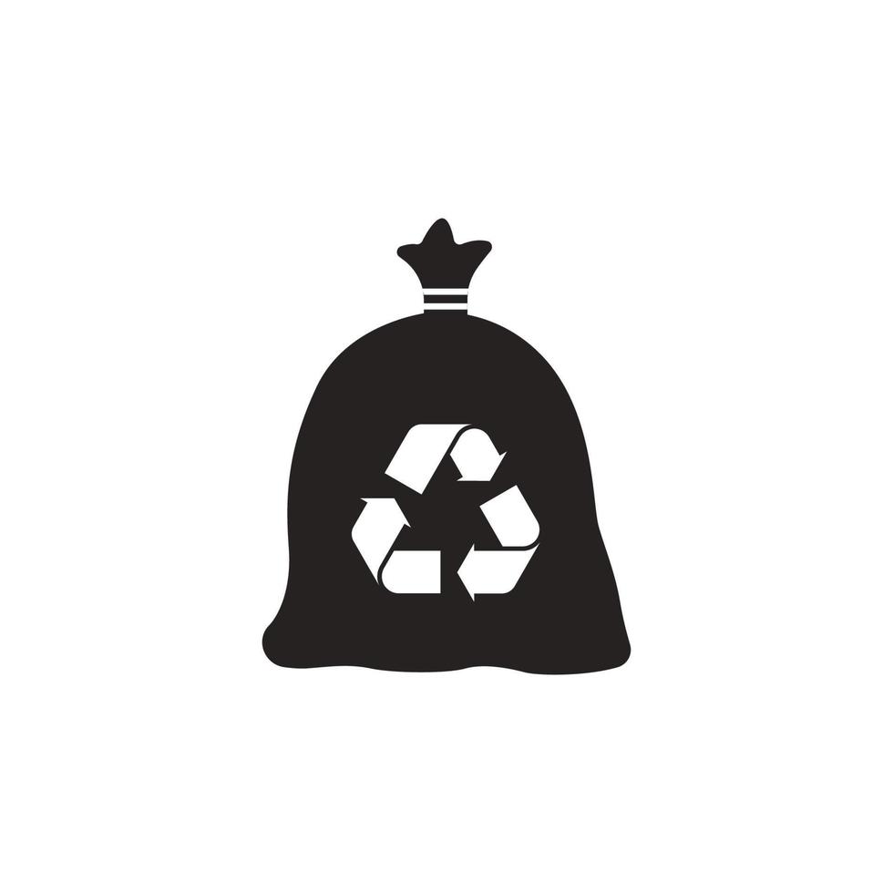 Lixo pode ícone plano Projeto ícone sólido, glifo, Preto. vetor