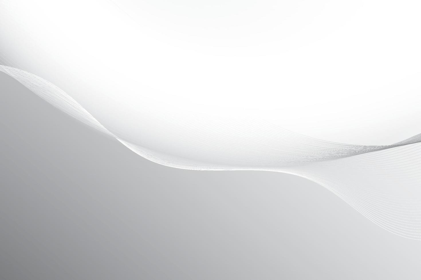 cor branca e cinza abstrata, fundo de listras de design moderno com elemento de onda. ilustração vetorial. vetor
