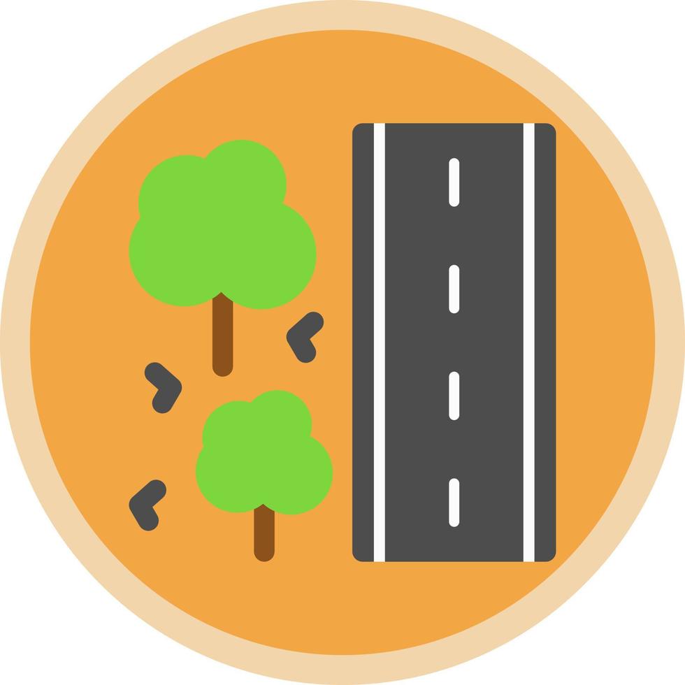 design de ícone de vetor de beira de estrada