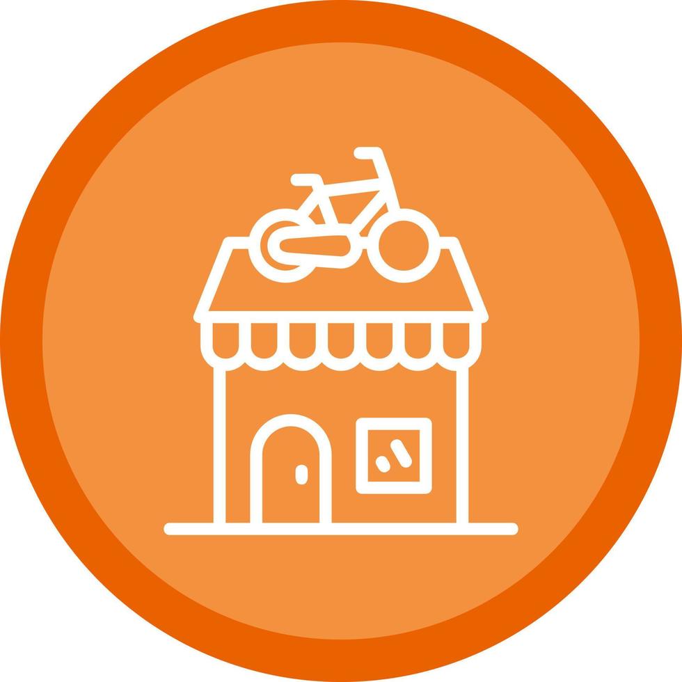 design de ícone de vetor de loja de bicicletas