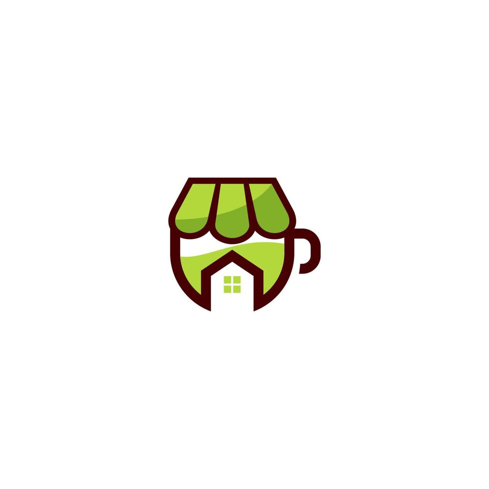 vetor logotipo ilustração gráfico do bebendo quente café copo perfeito para cafeteria fazer compras ou café fazer compras logotipo.