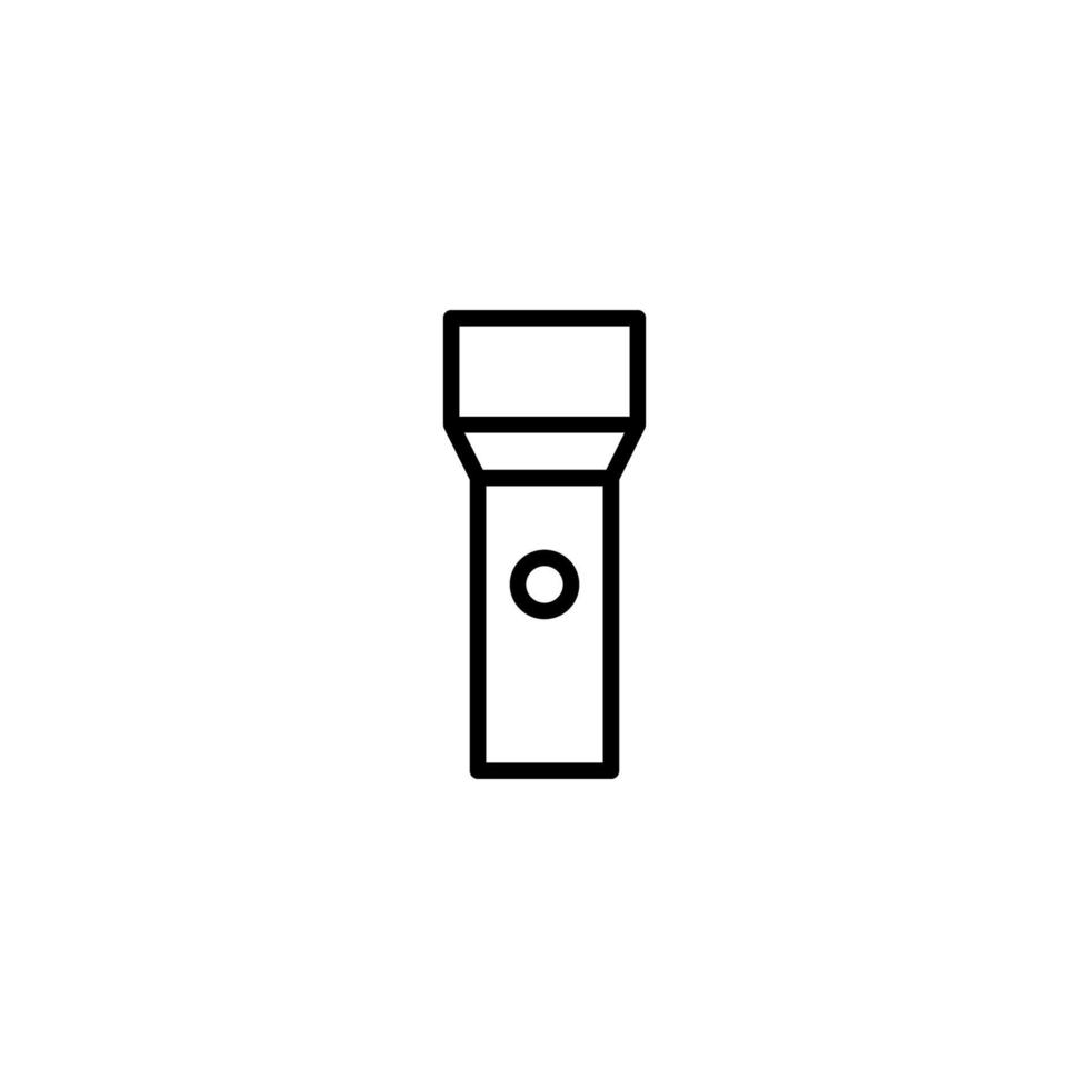 lanterna ícone com esboço estilo vetor
