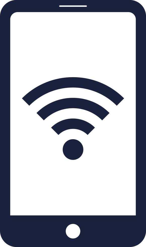 Smartphone e Wi-fi ícone. Internet e rede. vetor. vetor