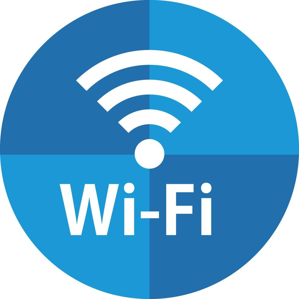 a azul círculo Wi-fi logotipo. vetor. vetor