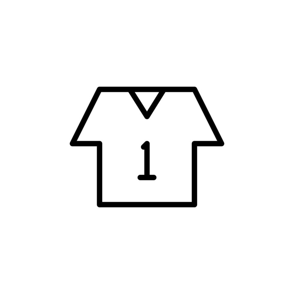 camisa ícone com esboço estilo vetor