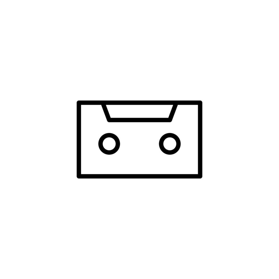 ícone de rádio com estilo de contorno vetor