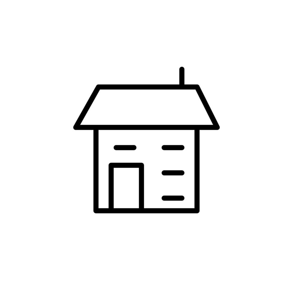 casa ícone com esboço estilo vetor
