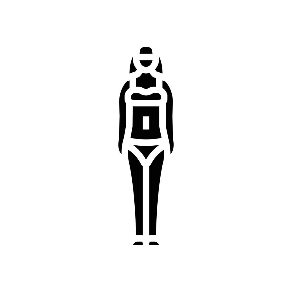 invertido triângulo masculino corpo tipo glifo ícone vetor ilustração  20593754 Vetor no Vecteezy