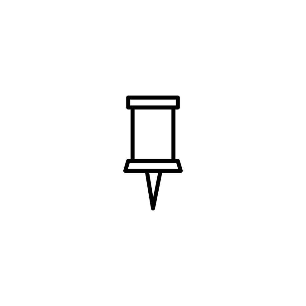 PIN ícone com esboço estilo vetor