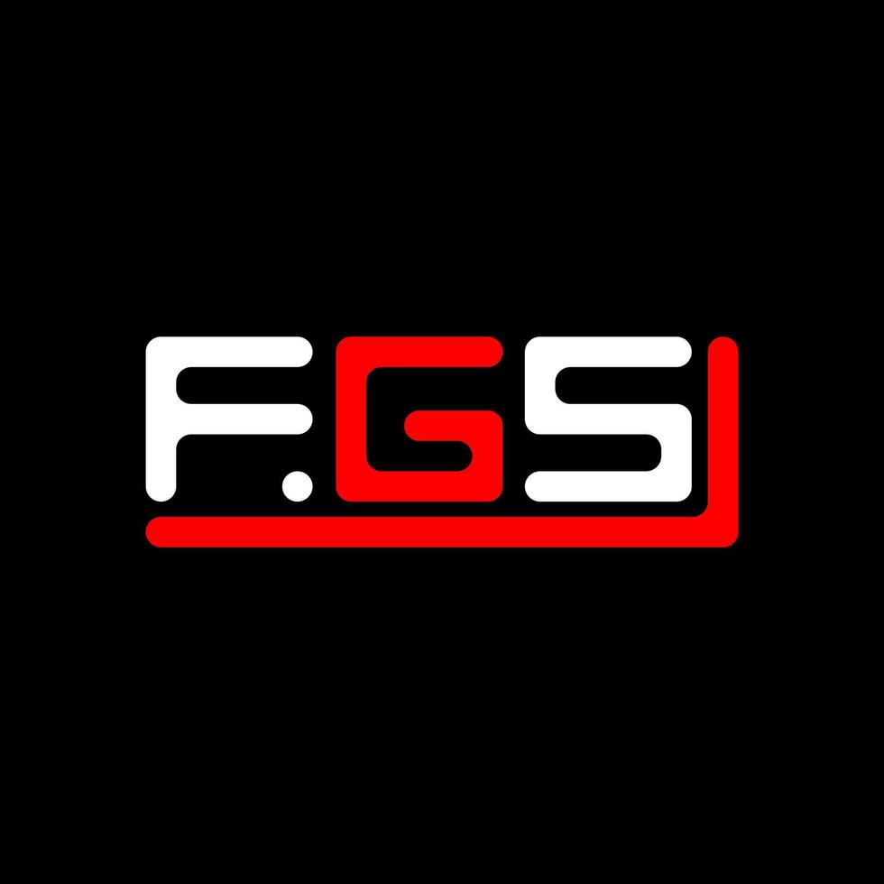 fgs carta logotipo criativo Projeto com vetor gráfico, fgs simples e moderno logotipo.