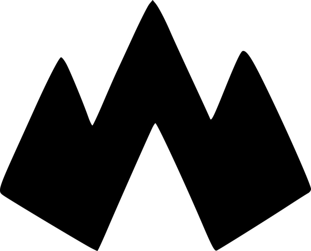 ilustração vetorial de ícone de montanha vetor