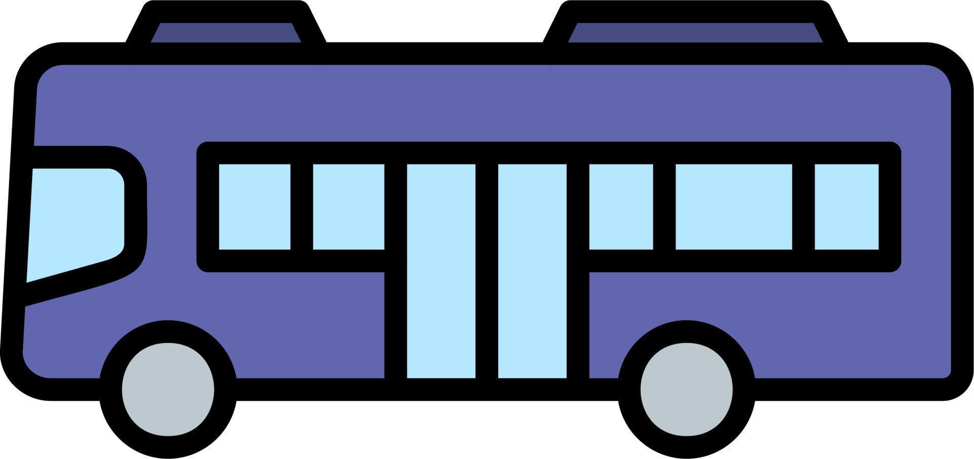 ícone de vetor de ônibus