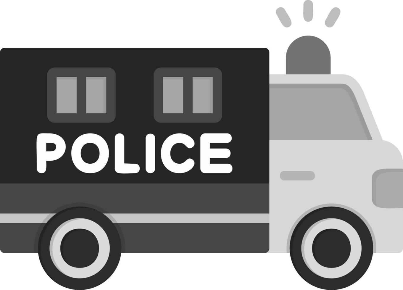 ícone de vetor de van da polícia