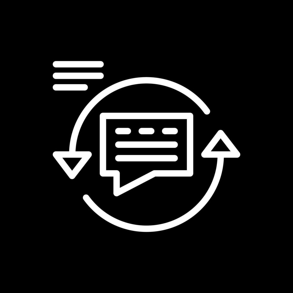 design de ícone de vetor de loop de feedback
