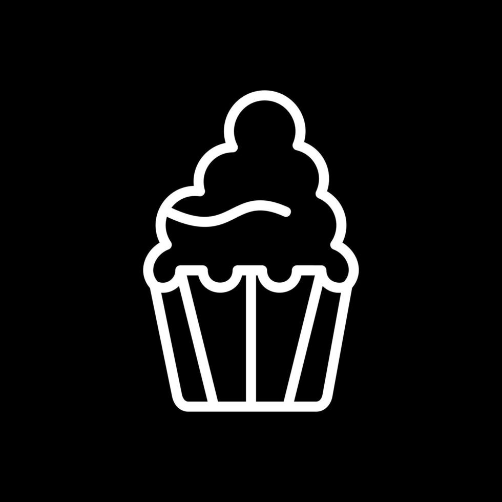 design de ícone de vetor de cupcake