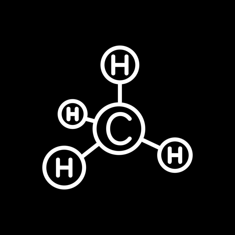 design de ícone de vetor de metano