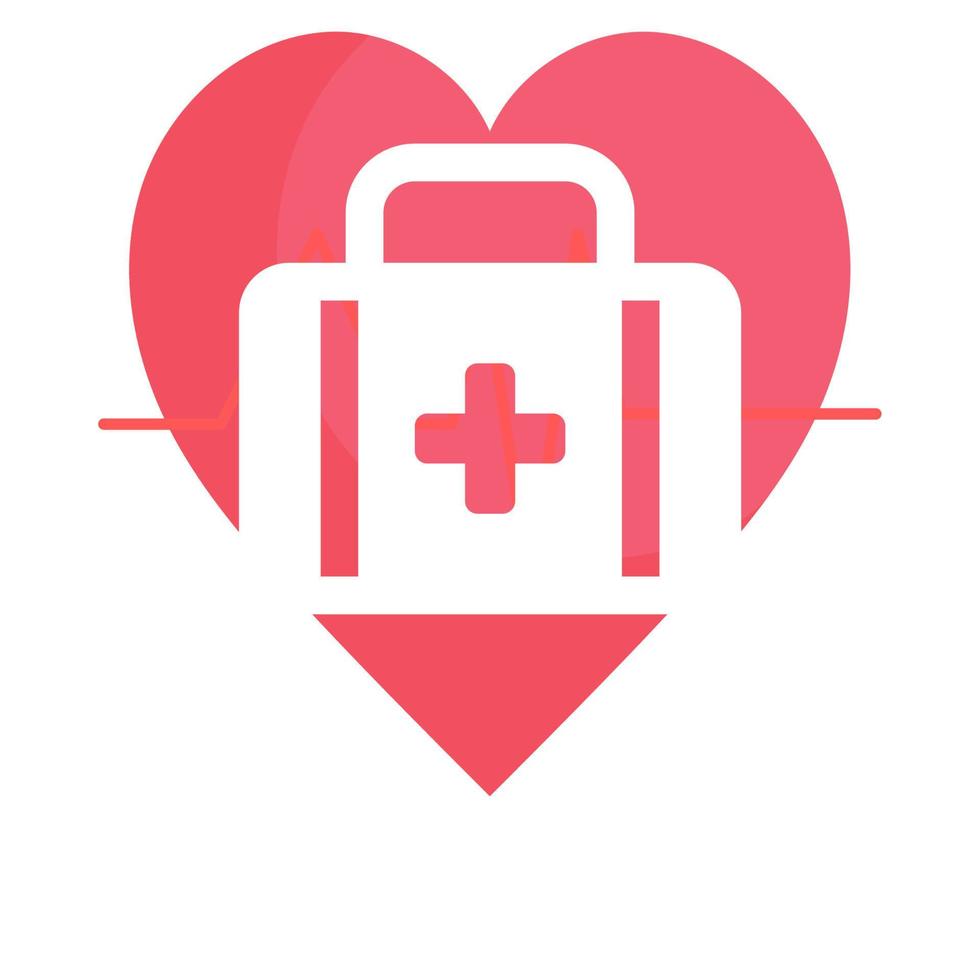 saúde ícone vetor ilustração, hospital minimalista logotipos Projeto