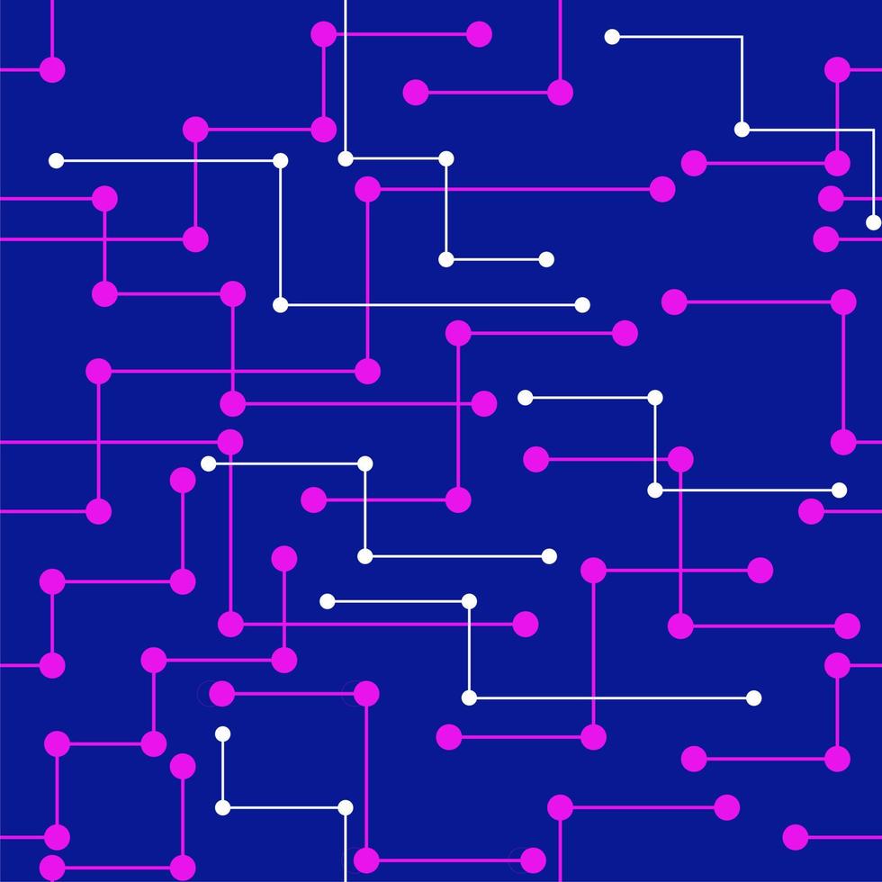 futurista trabalho em rede tecnologia desatado fundo. azul cores. invólucro papel, têxtil, imprimir, tecido. vetor