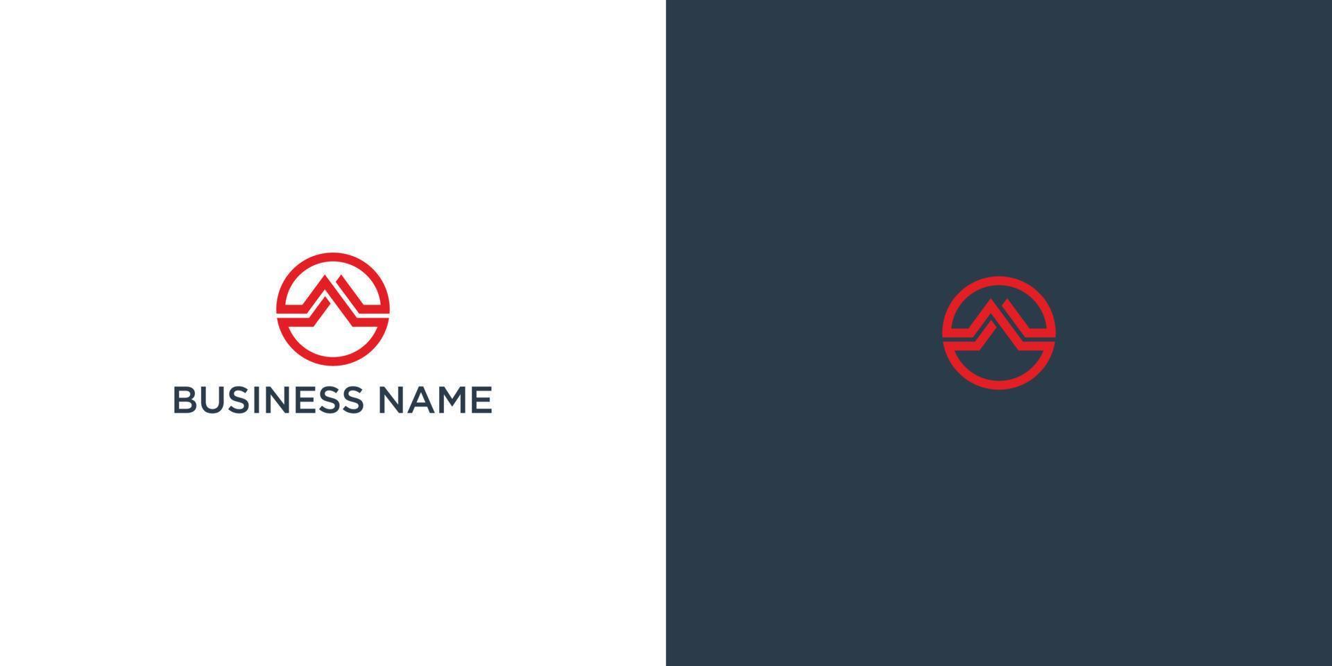 design de logotipo de letra m criativo e minimalista vetor