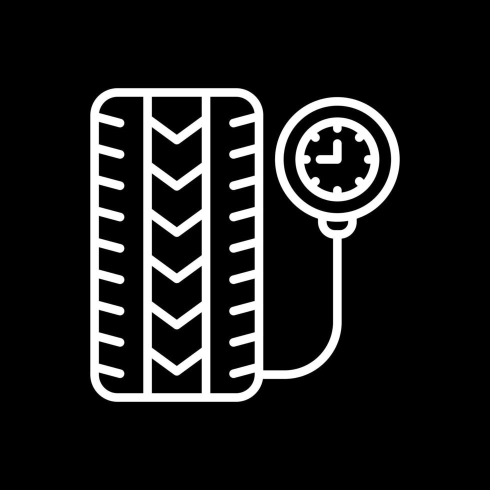 design de ícone de vetor de pressão de pneu
