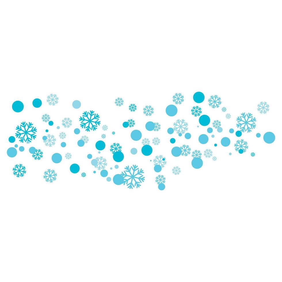 flocos de neve estilo Projeto ilustração vetor