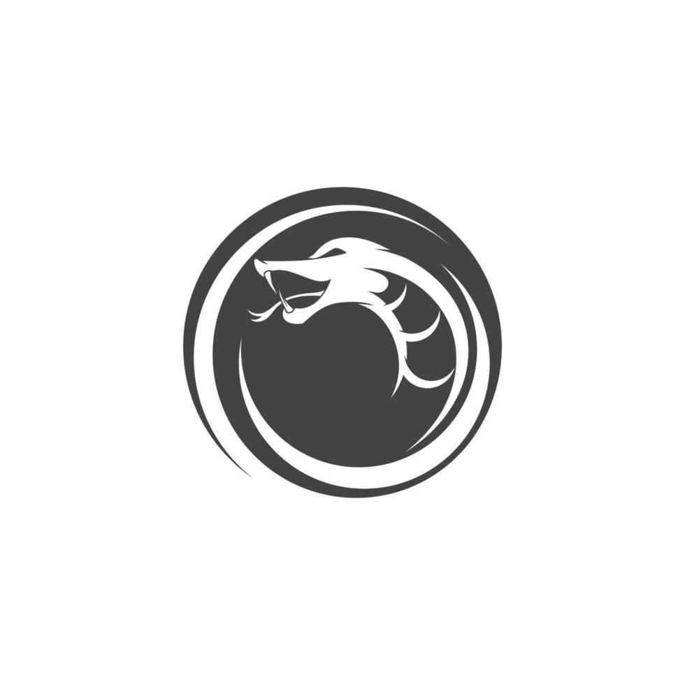 vetor serpente simples logotipo Projeto elemento