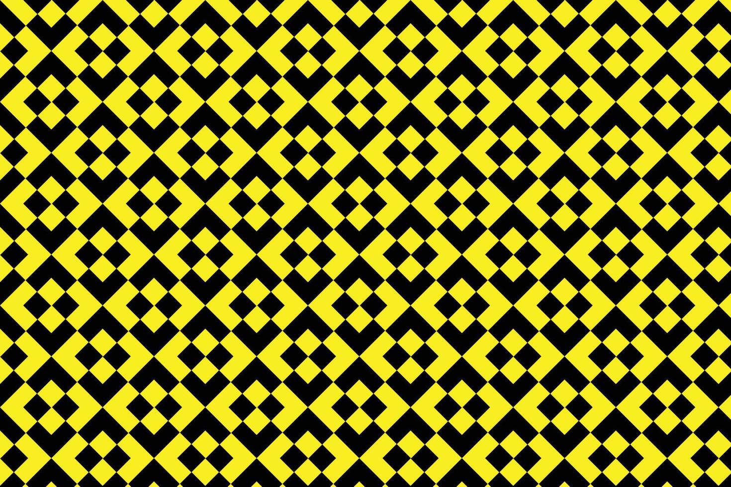 abstrato geométrico amarelo Preto quadrado padronizar. vetor