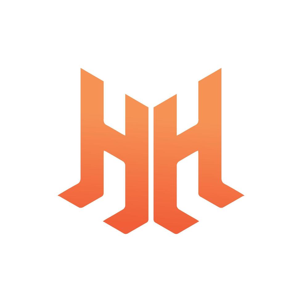 hh logotipo três dimensional hh construção símbolo moderno corporativo, abstrato carta logotipo vetor