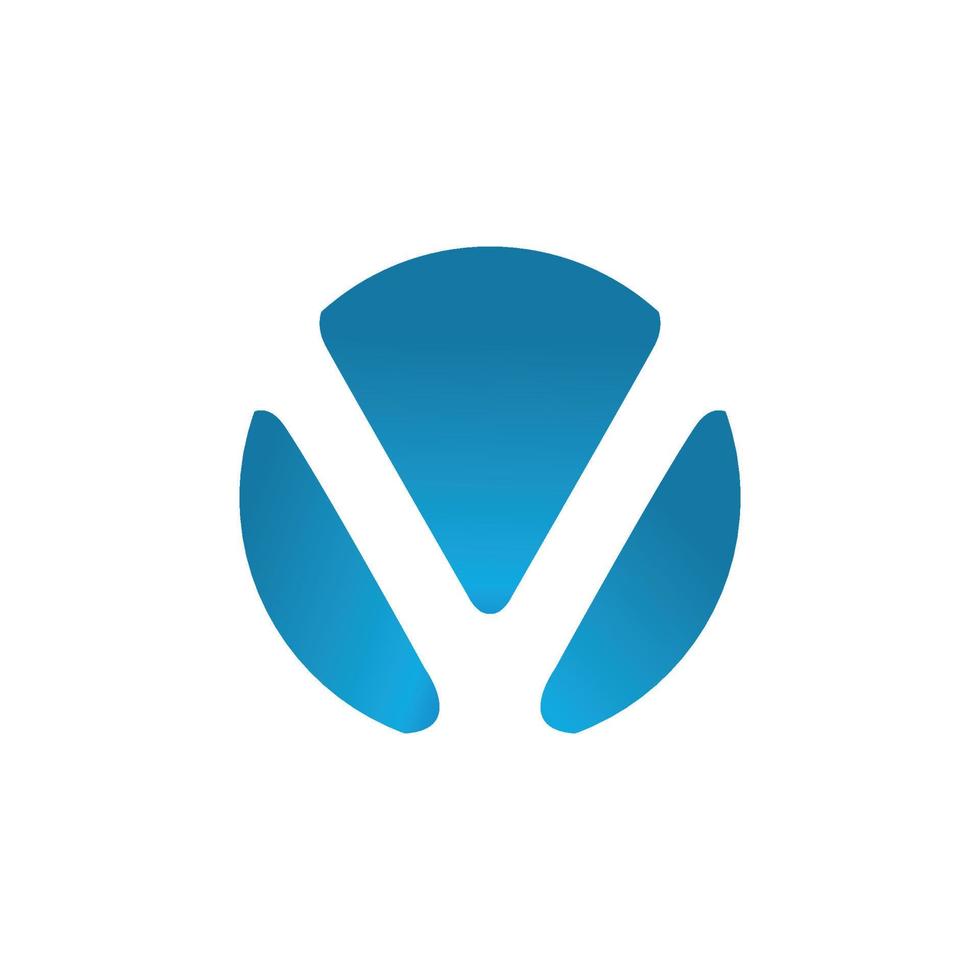 vlogo azul marca, símbolo, projeto, gráfico, minimalista.logo vetor