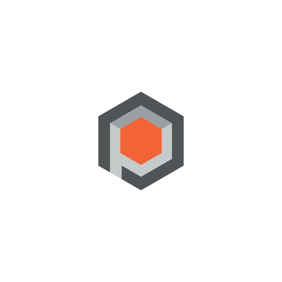 pi cubo logotipo marca, símbolo, projeto, gráfico, minimalista.logo vetor