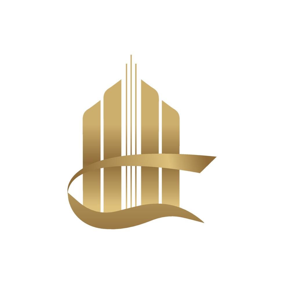 construção logotipo construção logotipo ouro cor construção símbolo projeto, gráfico, minimalista.logo vetor