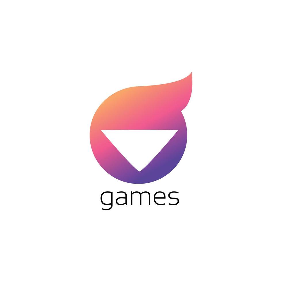 jogos logotipo marca, símbolo, projeto, gráfico, minimalista.logo vetor