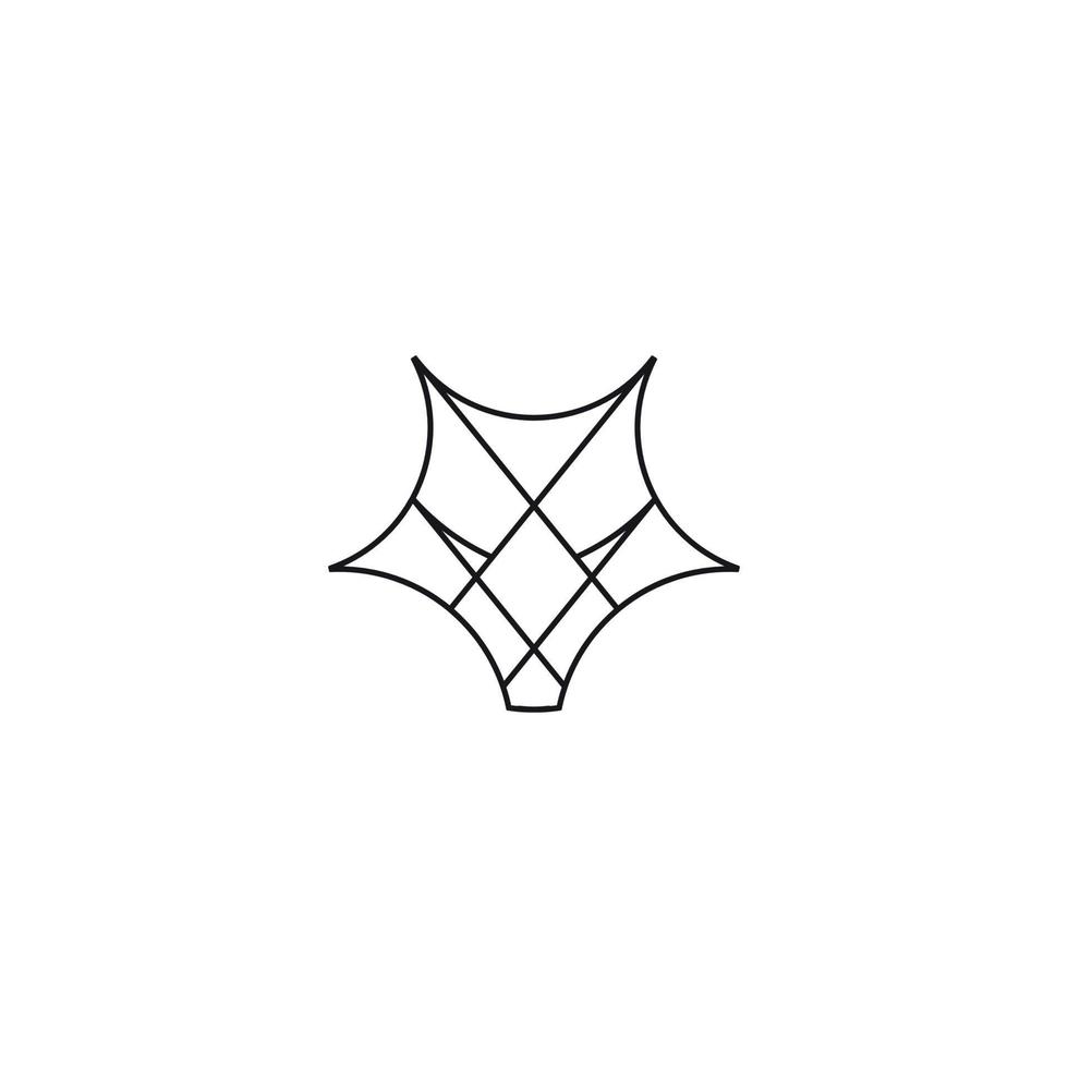 mínimo Raposa logotipo marca, símbolo, projeto, gráfico, minimalista.logo vetor
