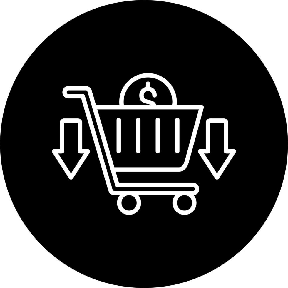 ícone de vetor de compras