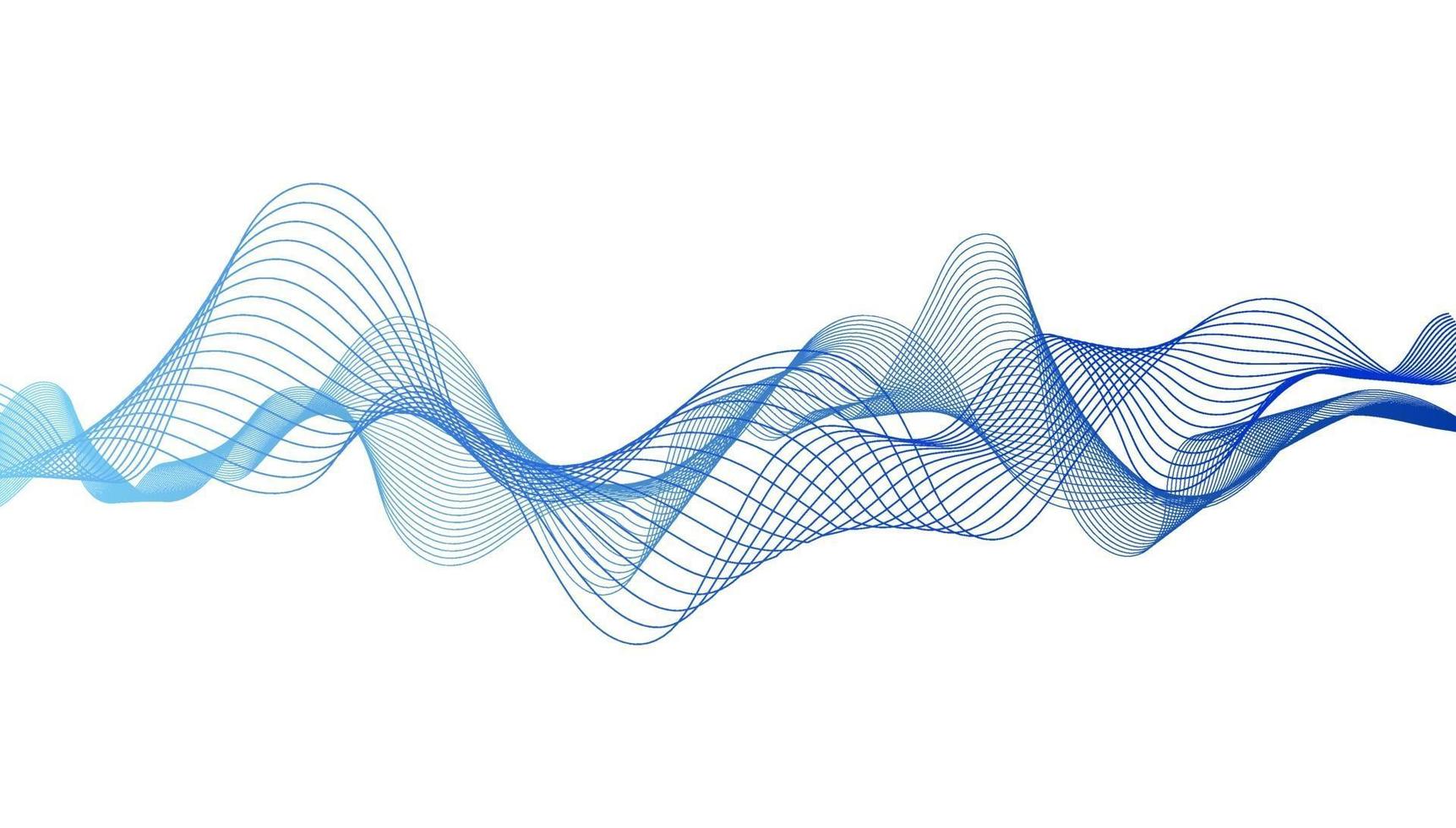 abstratas linhas coloridas da onda no fundo para elementos na apresentação do conceito de negócios, folheto, panfleto, ciência, tecnologia. ilustração vetorial vetor