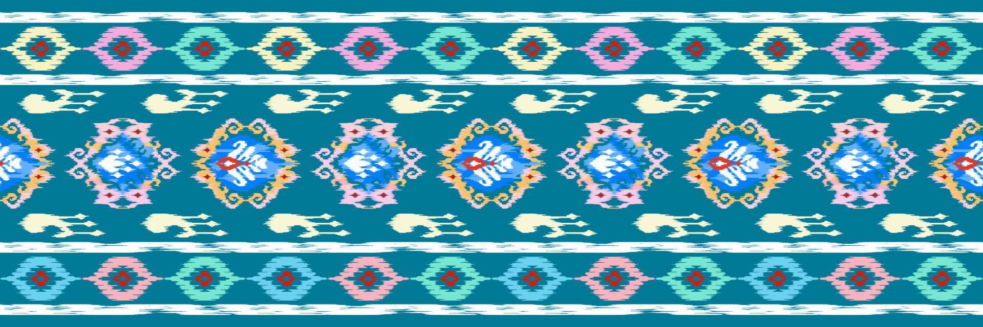 ikat étnico desatado padronizar decoração Projeto. asteca tecido tapete boho mandalas têxtil papel de parede. tribal nativo motivo enfeites africano americano folk tradicional bordado vetor fundo