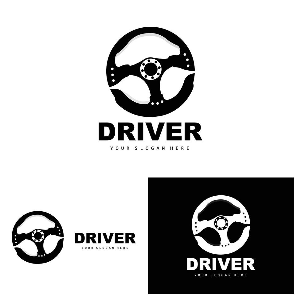 logotipo de direção de carro, vetor de motorista, design de veículo de transporte, reparo, manutenção, garagem de carro