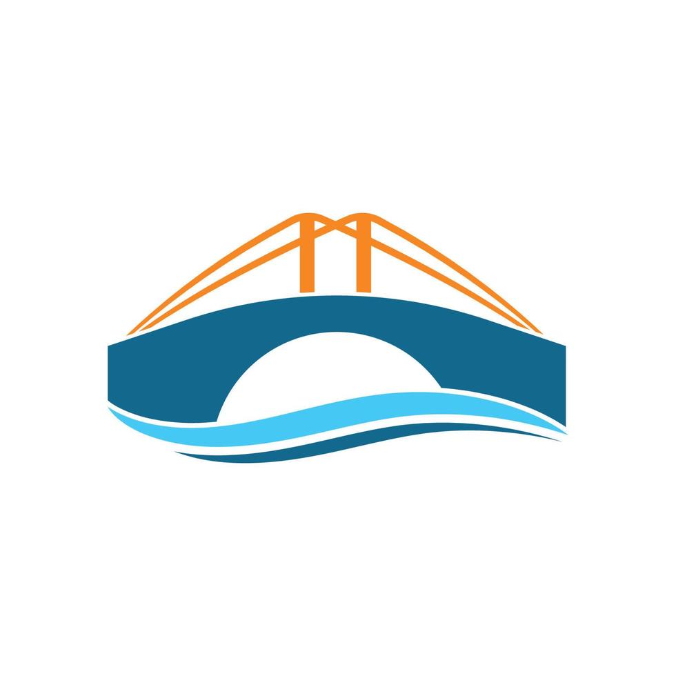 ponte ilustração logotipo vetor