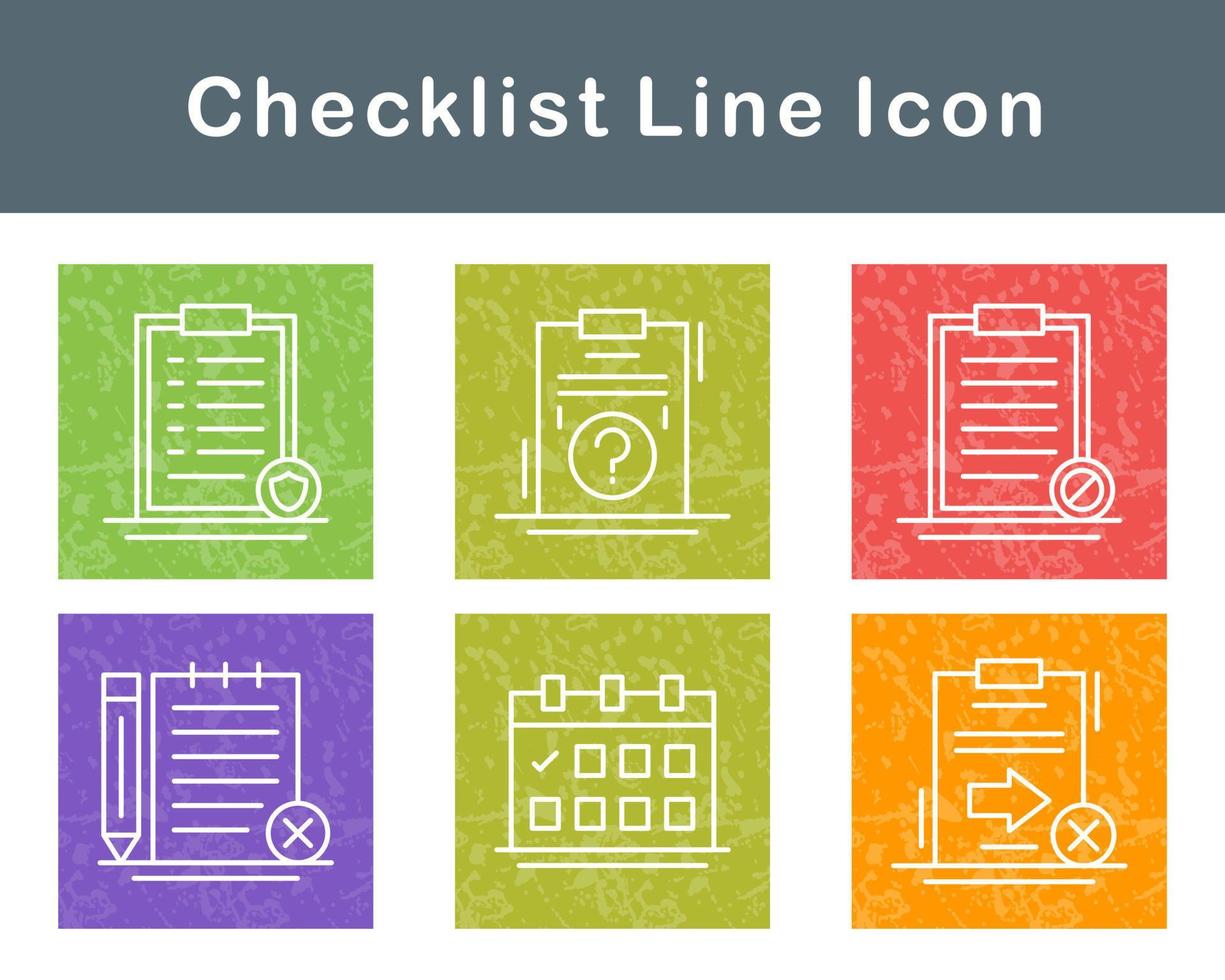 lista de controle vetor ícone conjunto