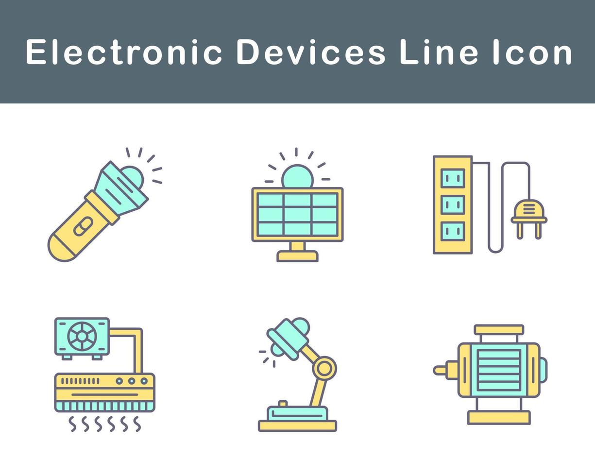 eletrônico dispositivos vetor ícone conjunto