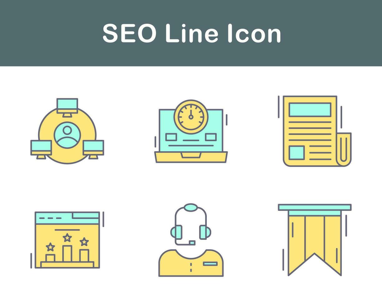 seo vetor ícone conjunto