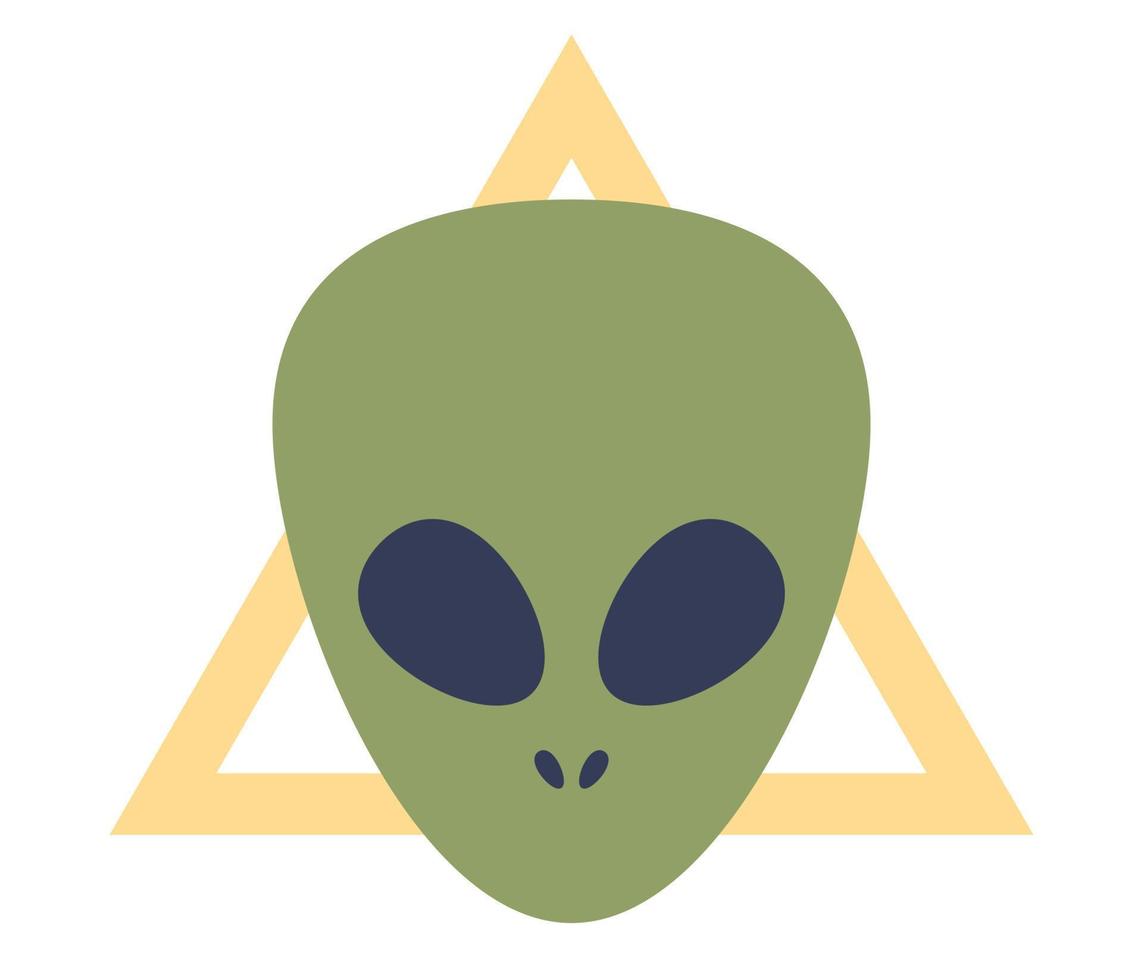 estrangeiro placa. UFO ícone. vetor plano ilustração