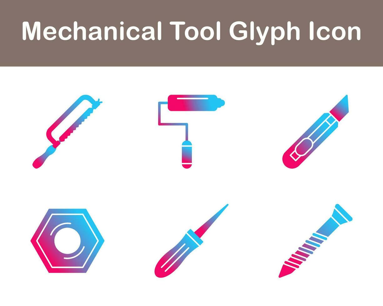 mecânico ferramenta vetor ícone conjunto