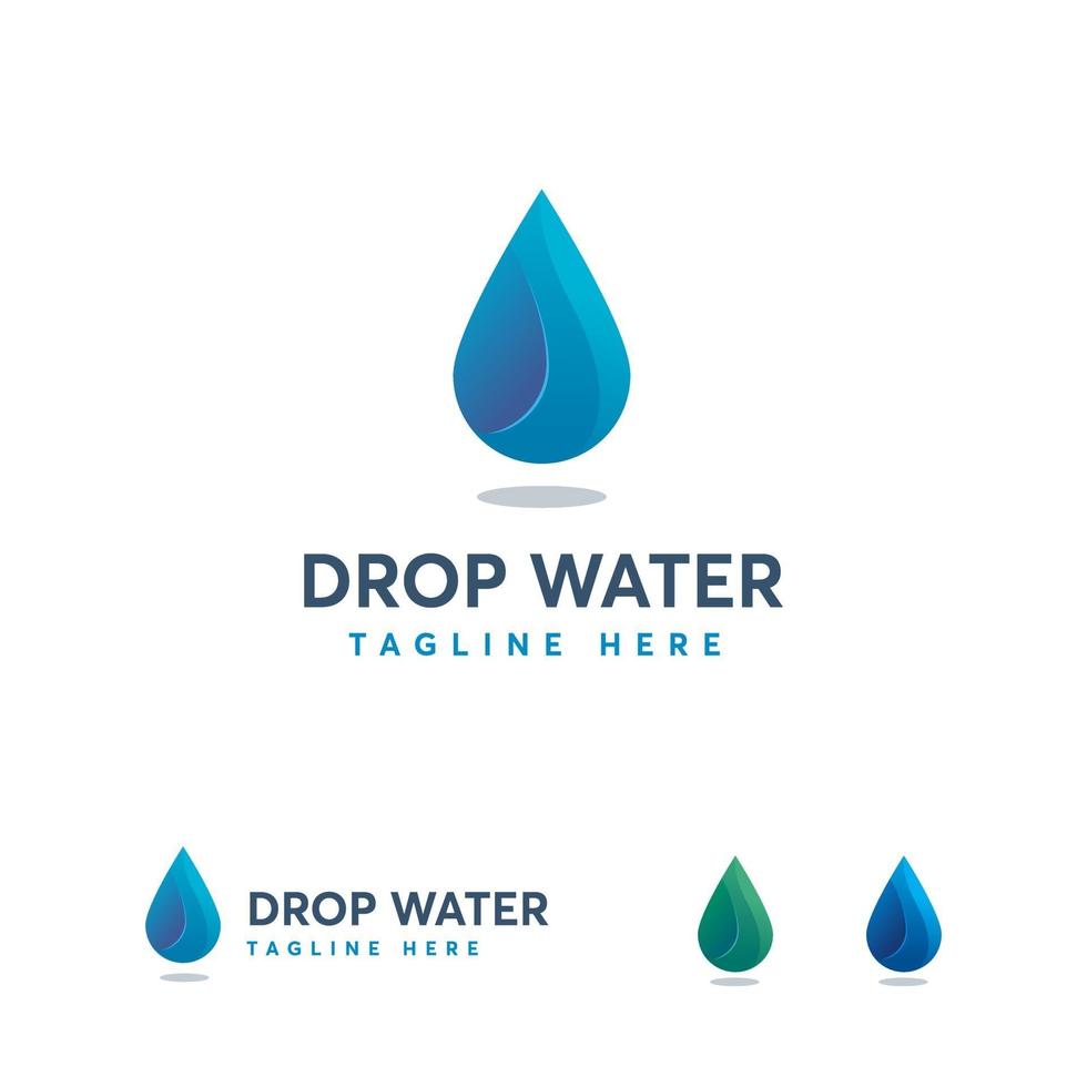 drop water logo designs concept vector, Fresh Nutrition logo template vetor