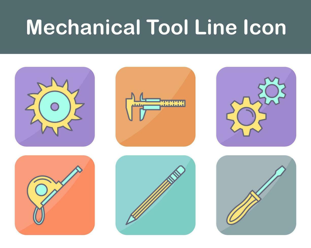 mecânico ferramenta vetor ícone conjunto