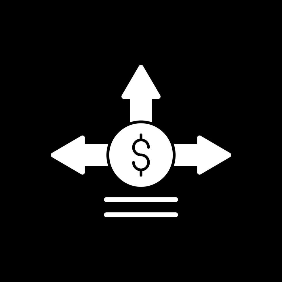 design de ícone de vetor de decisão de investimento